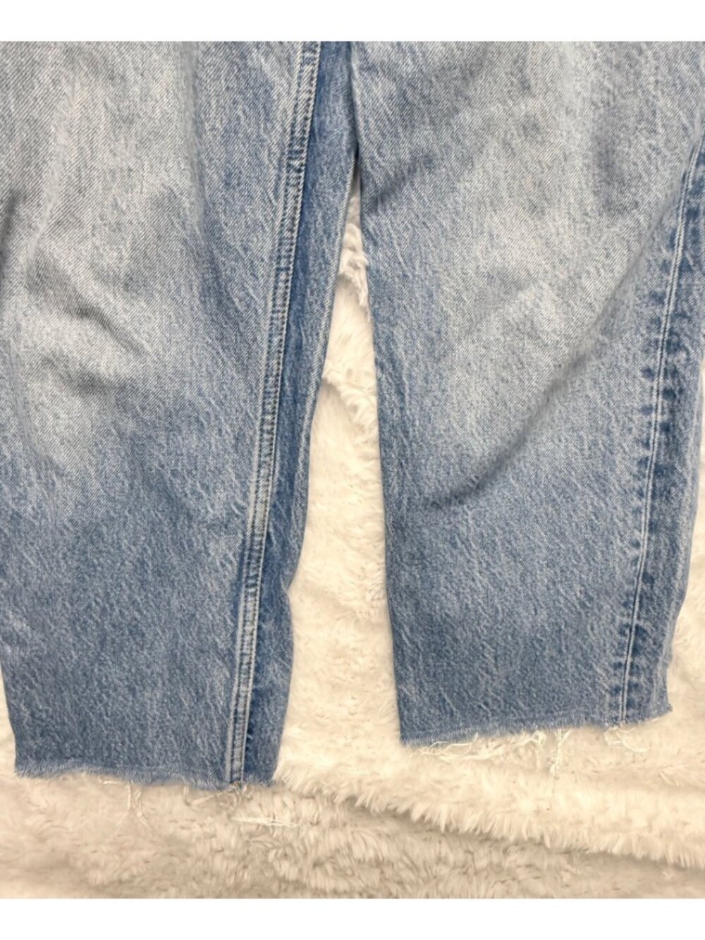 Boyish By Her The Tommy Button Fly High Rise Straight Distressed Jeans Waist 28" - Picture 4 of 10